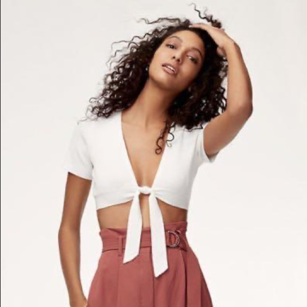 Wilfred Elouan Crop Top - Peachy Cream
